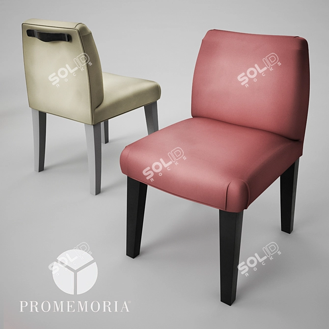 Elegant Isotta Chair 3D model image 1