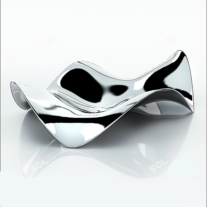 Alessi BLIP Spoon Rest: Organize Your Utensils 3D model image 2