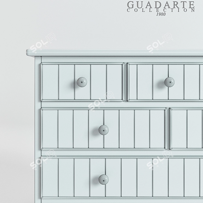 Elegant M4412 Guadarte Drawers 3D model image 3