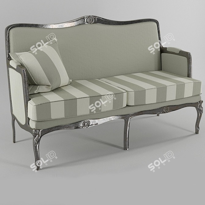 Title: Sleek Sevensedia Sofa 3D model image 1