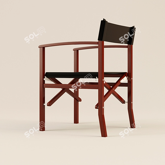 Title: Foldable Ciara Chair: Stylish and Space-Saving 3D model image 2
