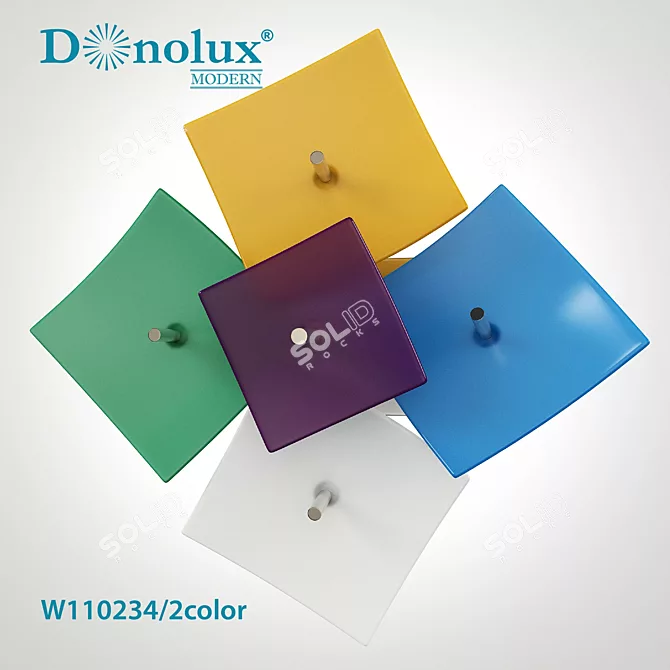 Colorful Glass Chrome Bra W110234 3D model image 1