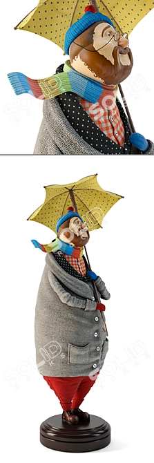 Handcrafted Doll: Captured in Photos 3D model image 2