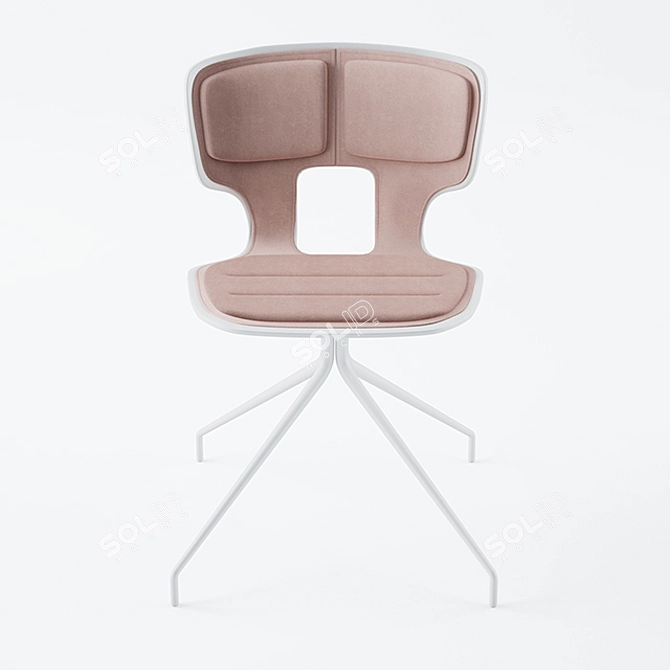 Erice Pad Chair - Minimalist Elegance 3D model image 2