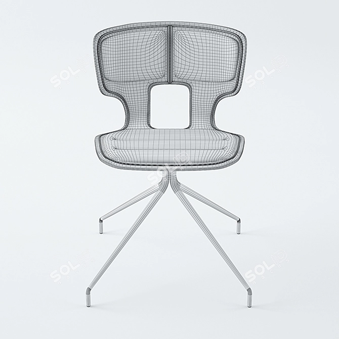 Erice Pad Chair - Minimalist Elegance 3D model image 3