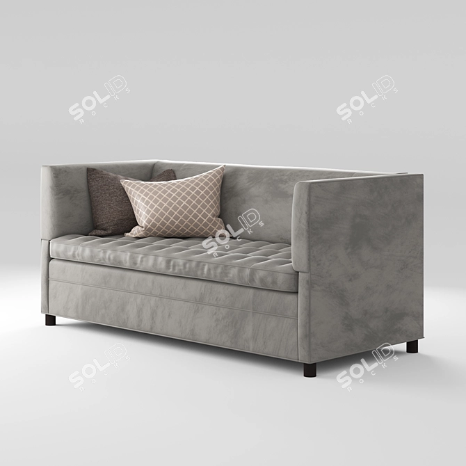 Vintage Charm Strauss Sofa 3D model image 1