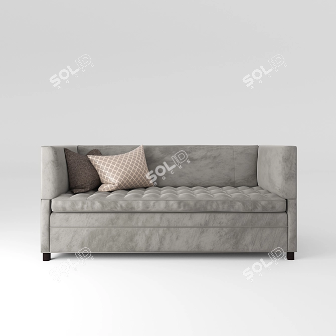 Vintage Charm Strauss Sofa 3D model image 2