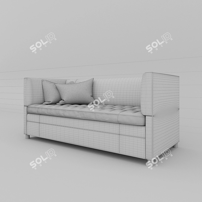 Vintage Charm Strauss Sofa 3D model image 3