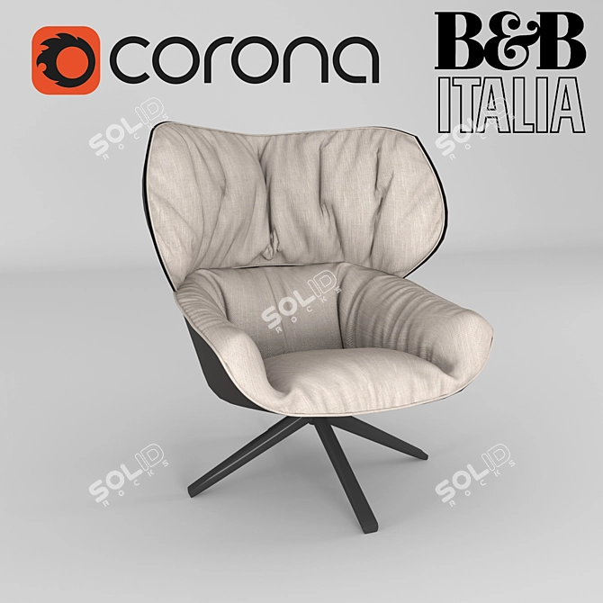 B&B Italia Tabano: Unwrapped, Corona Materials, Customize & Enjoy 3D model image 1