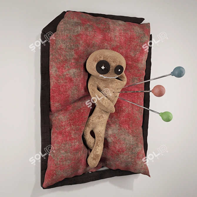 "High Quality Voodoo Doll for Contest 3D model image 2