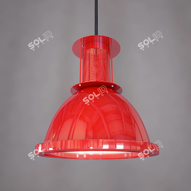 Metal Hanging Light - Loft Design 3D model image 1