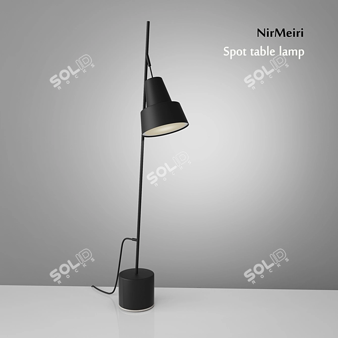 Elegant Spot Table Lamp: Stylish and Sculptural 3D model image 2