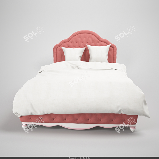 Luxury Italian Style: Luigi Letto Bed 3D model image 1