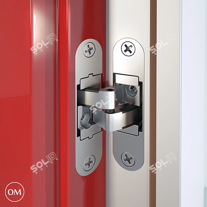 Modern Minimalist Aluminum Doors 3D model image 3