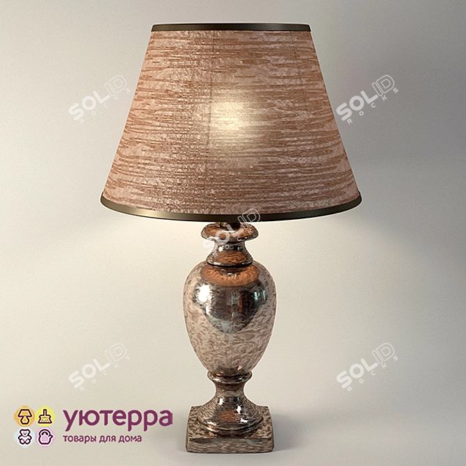 Bronze Ceramic Table Lamp 3D model image 1