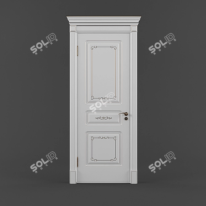 Elegant Baroque Design, K-74GF 3D model image 1