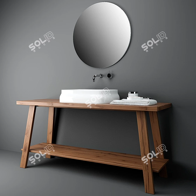 Luxury Modern Design Basins 3D model image 1