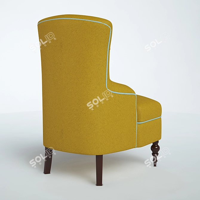 Cozy Bliss: "Aurora" Armchair 3D model image 3