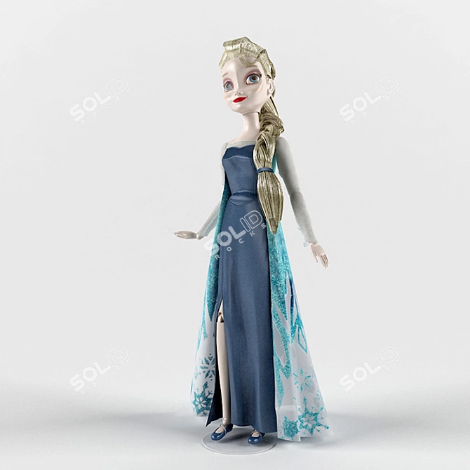 Elsa Frozen Doll - Disney Classic 3D model image 1