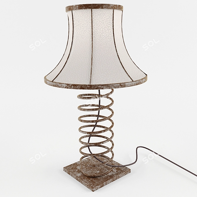 Industrial Loft Lamp 3D model image 1