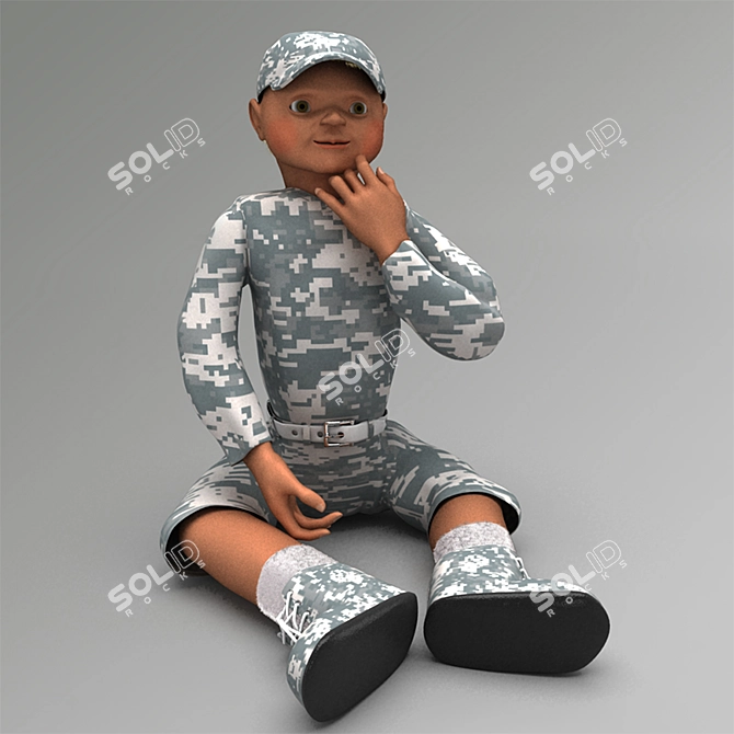 Precise and Genuine Doll 3D model image 1