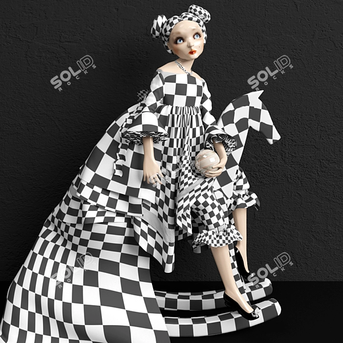 Title: "Sweet Baby Doll 3D model image 3