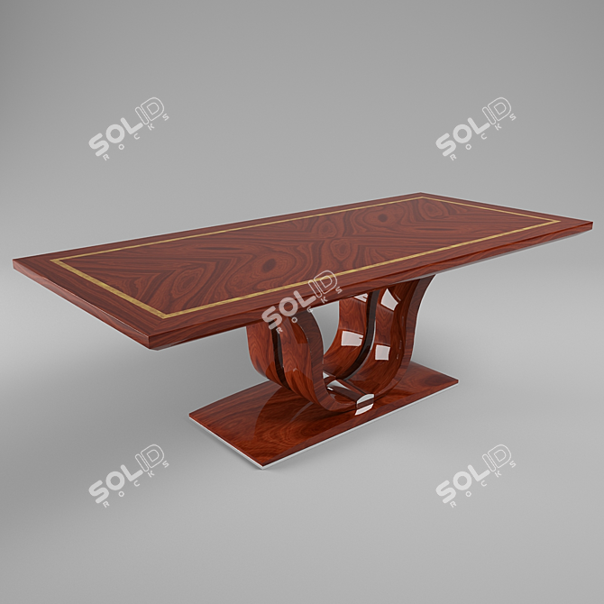 Classic Style Dining Table 3D model image 2