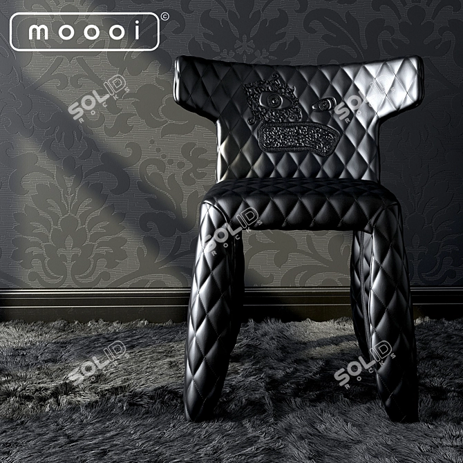 Ultimate Leather Monster Chair 3D model image 1
