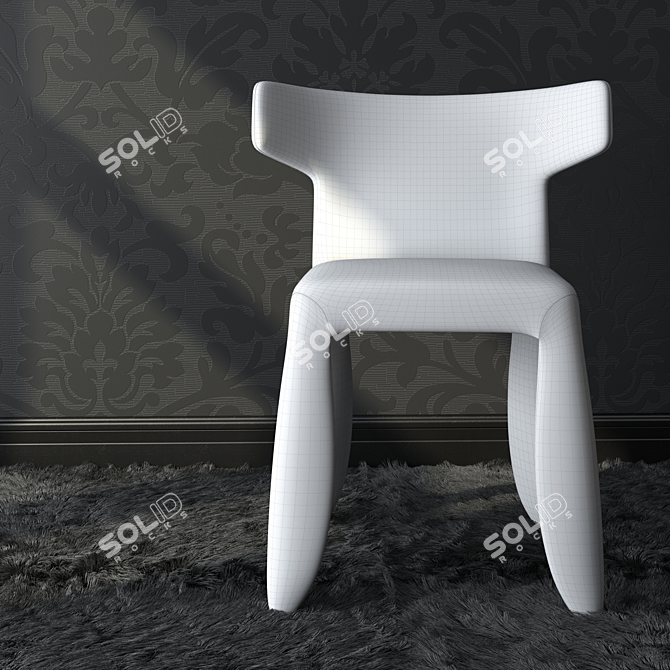 Ultimate Leather Monster Chair 3D model image 3