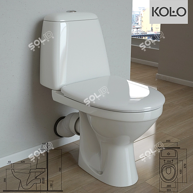 KOLO "SOLO" Compact WC 3D model image 1