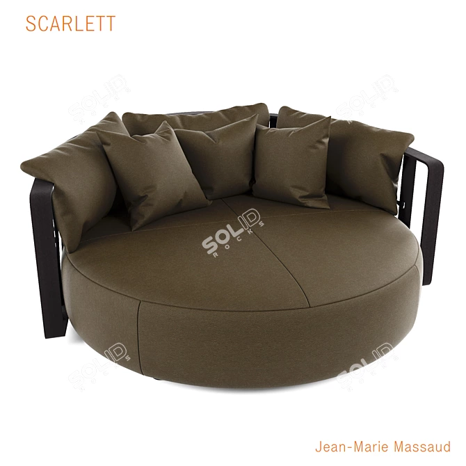 Elegance Redefined: Scarlett Sofa Bed 3D model image 1