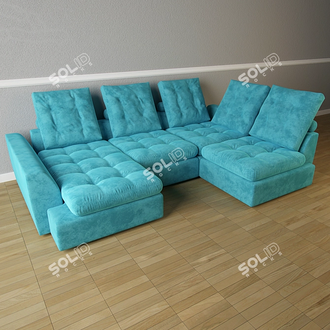 Modular Sofa Epsilon 12 by Furniture Manufacture 3D model image 2