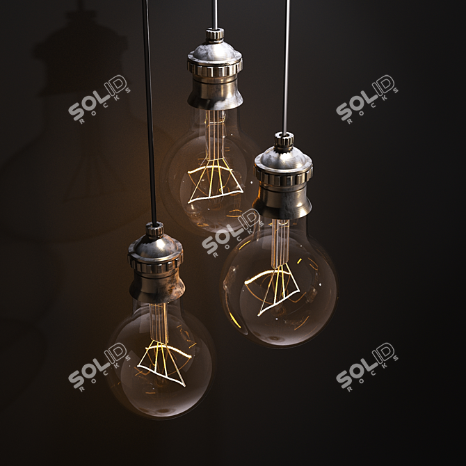 Retro Chic Lighting 3D model image 1