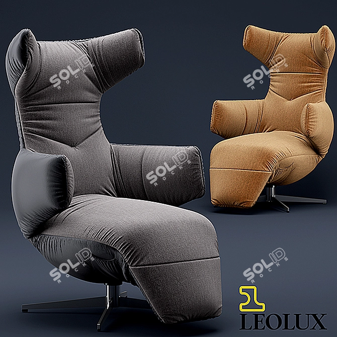 Luxurious Leolux SAPHIRA Armchair 3D model image 2
