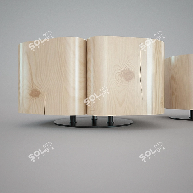 Riva 1920 Tobi 3 Coffee Table 3D model image 2