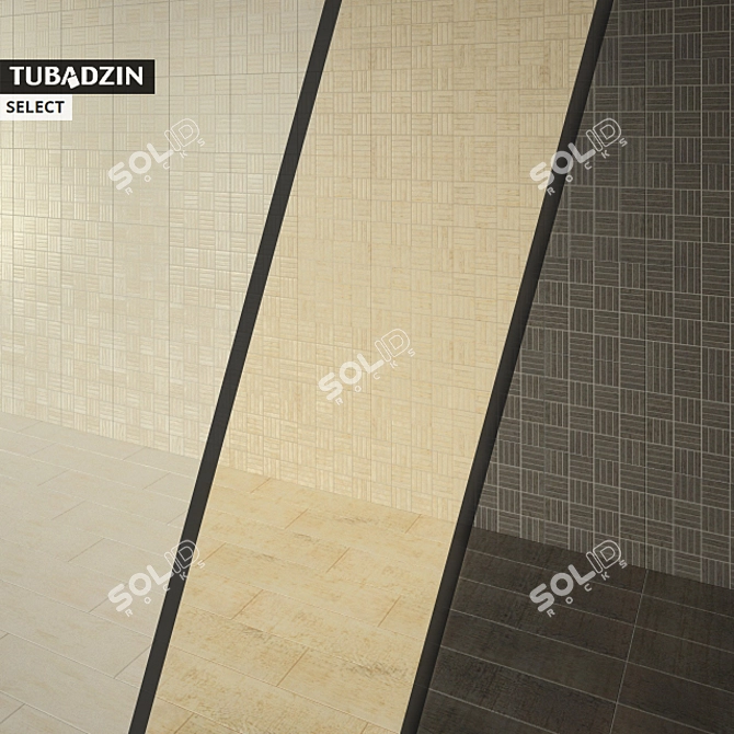 TUBADZIN SELECT: Stylish Porcelain Floor & Wall Tiles 3D model image 1