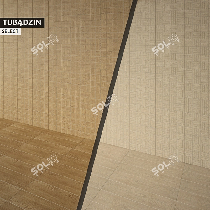 TUBADZIN SELECT: Stylish Porcelain Floor & Wall Tiles 3D model image 2