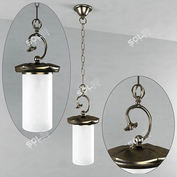 Italian Style Hanging Pendant Light 3D model image 1