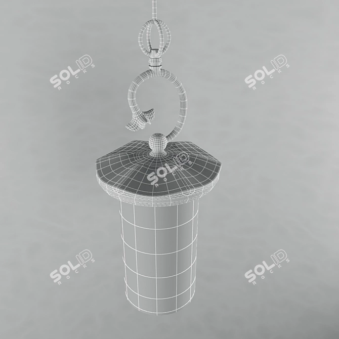 Italian Style Hanging Pendant Light 3D model image 2