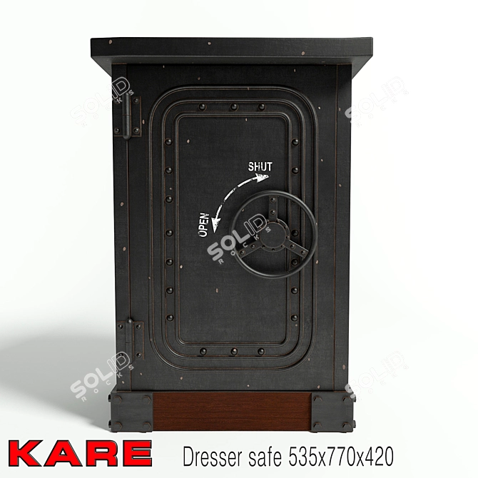 Secure Storage Chest by KARE 3D model image 1
