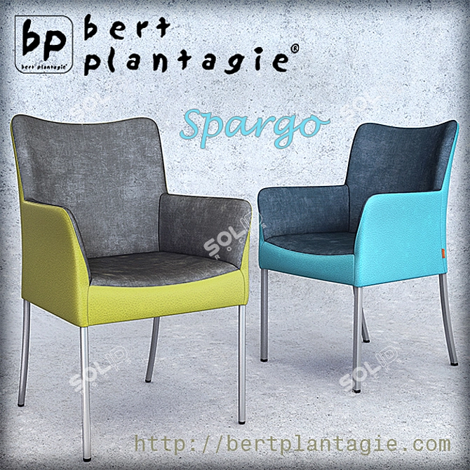 Elegant and Comfortable Spargo Chair 3D model image 1