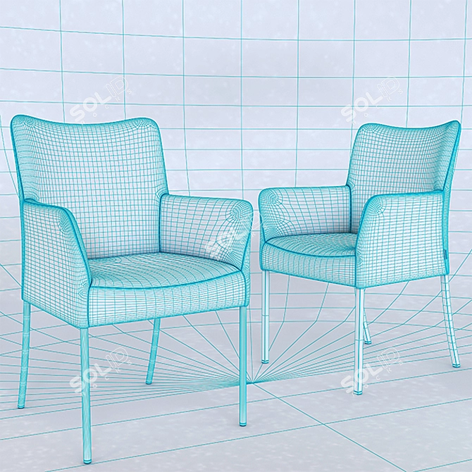 Elegant and Comfortable Spargo Chair 3D model image 2