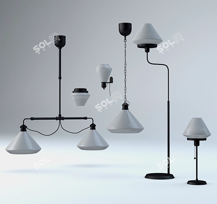 IKEA ELVENGEN: Illuminating Elegance 3D model image 1
