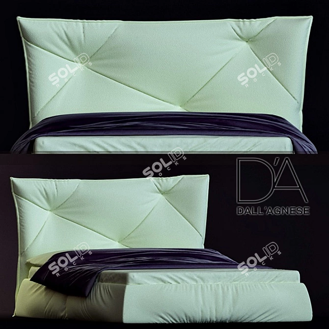 Modern Italian Magic Bed | Versatile and Stylish 3D model image 1