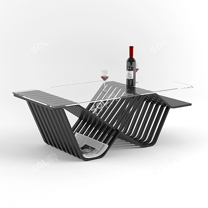 Elegant Juana Coffee Table 3D model image 2