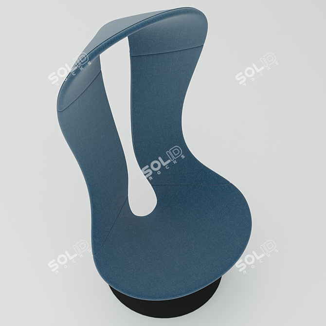 Elegant HALLE Hannah Chair 3D model image 2