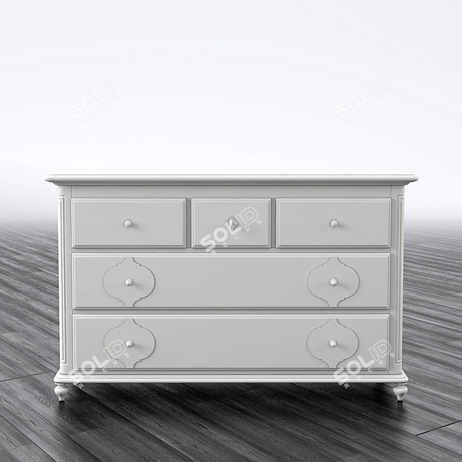 SmartStuff Bookcase and Drawer Combo 3D model image 2