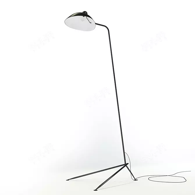 Modern Floor Lamp with Elegant Design 3D model image 1