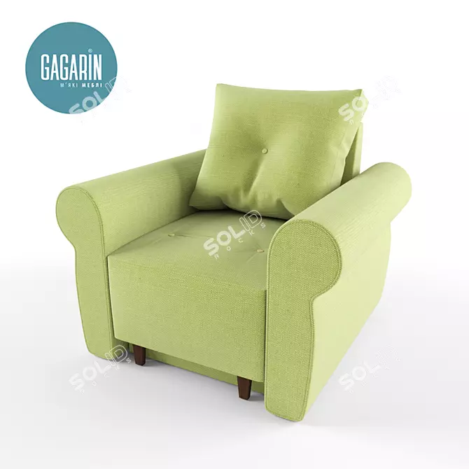 Classic Comfort Vega Chair 3D model image 1