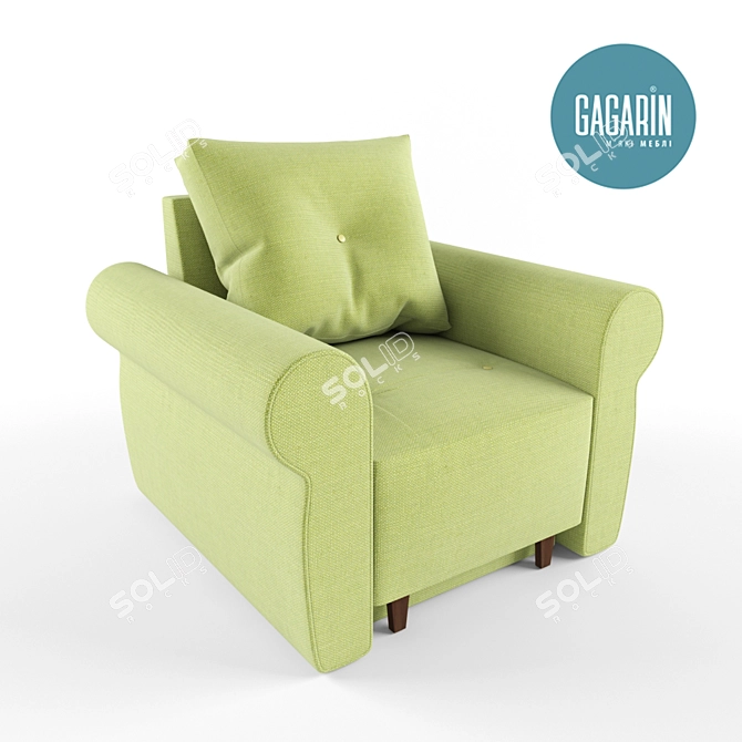 Classic Comfort Vega Chair 3D model image 2